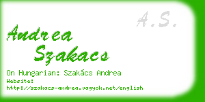 andrea szakacs business card